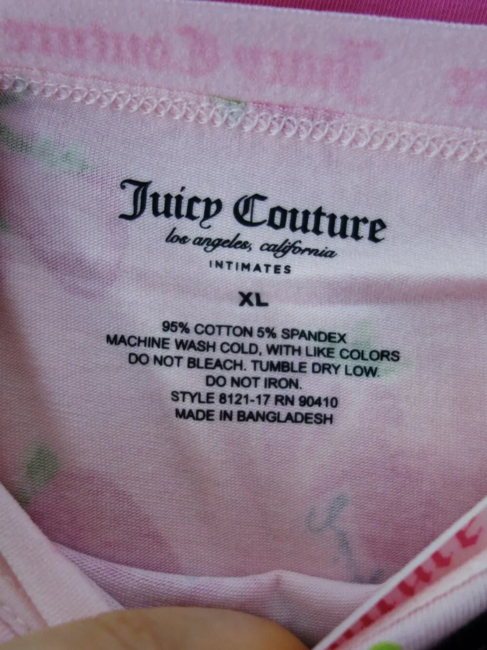 Juicy Couture 7-Pack Soft Stretchy Cotton Cheeky Panties Strawberr Pink (XL) NWT - Picture 13 of 13